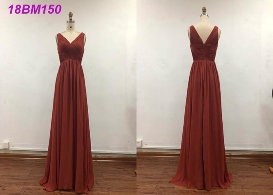 Pretty A Line Wedding Bridesmaid Dresses With Embroidery Decoration Water Soluble