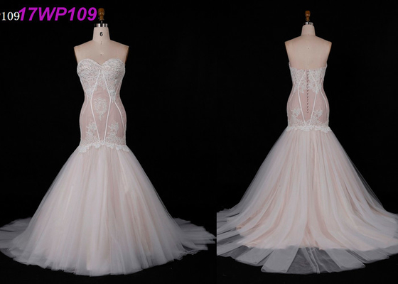 Sweetheart Pink Multi Colored Wedding Gowns Zipper With Bottom Back Design