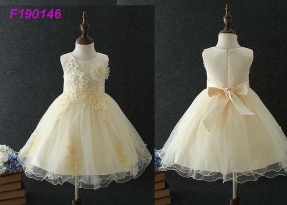 Fancy Unicorn Tulle Childrens Flower Girl Dresses Ankle Length Sleeveless 3-12 Years