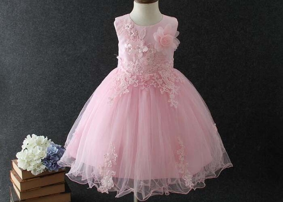 Fancy Unicorn Tulle Childrens Flower Girl Dresses Ankle Length Sleeveless 3-12 Years
