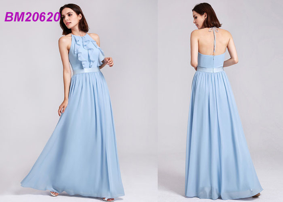 Eleganckie suknie ślubne Druhna szyfon Długie suknie specjalne Occasion Vestido De Noiva