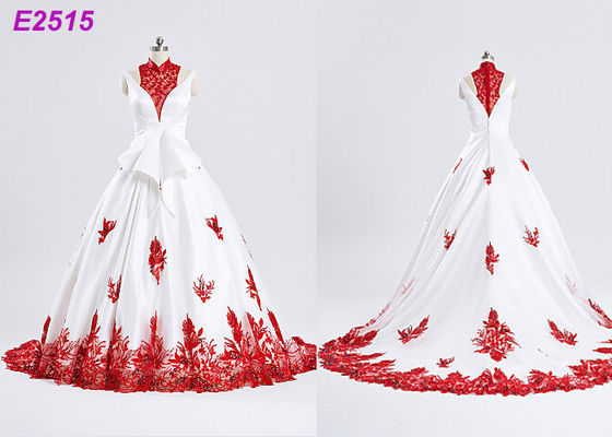 Urocze Aplikacja Koronki Bez Rękawów Prom Dresses New Arrival Suknie wieczorowe
